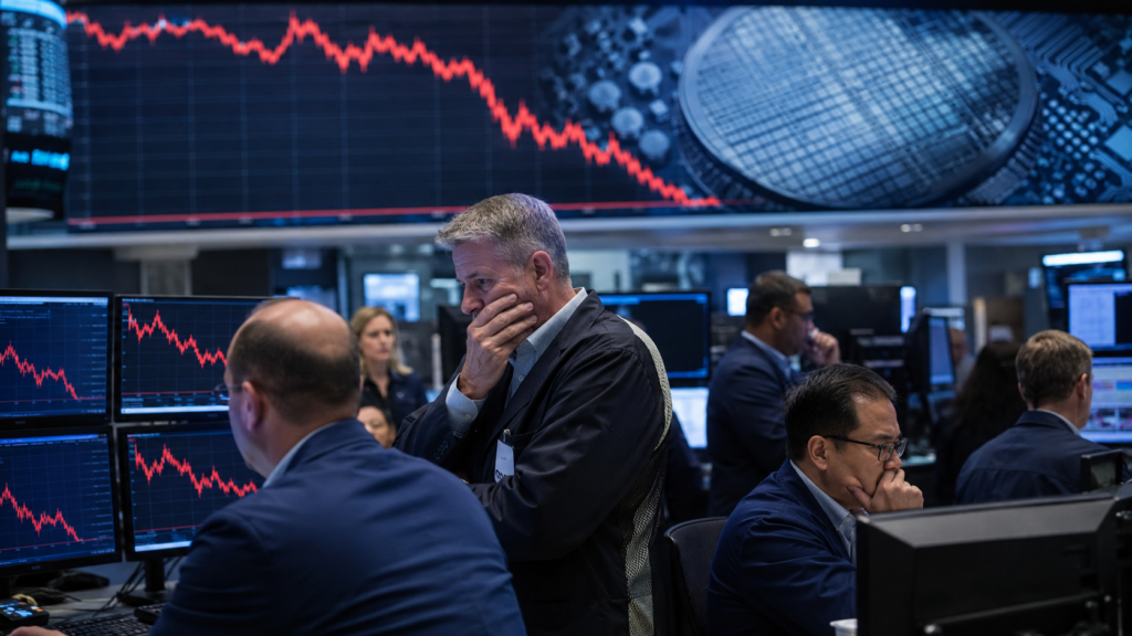 Global Stocks Slide to One-Month Low as Chip Rout Deepens