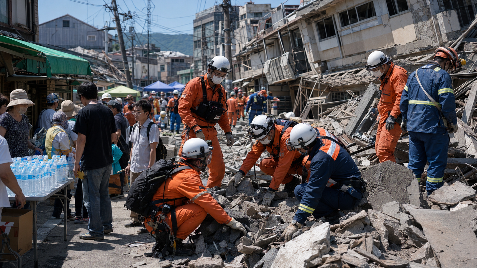 Japan Earthquake Toll Rises as Heat and Aftershocks Slow Rescue Work